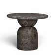 Cynthia Dark Emperador Faux Marble Indoor/Outdoor Side Table by TOV Furniture at Eve Furniture