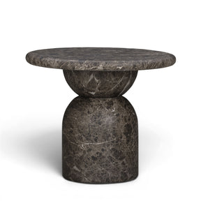 Cynthia Dark Emperador Faux Marble Indoor/Outdoor Side Table by TOV Furniture at Eve Furniture