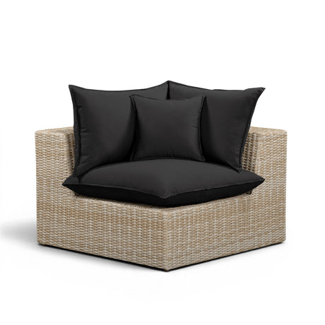 Cali Performance Fabric & Wicker Outdoor Corner Chair by TOV Furniture at Eve Furniture