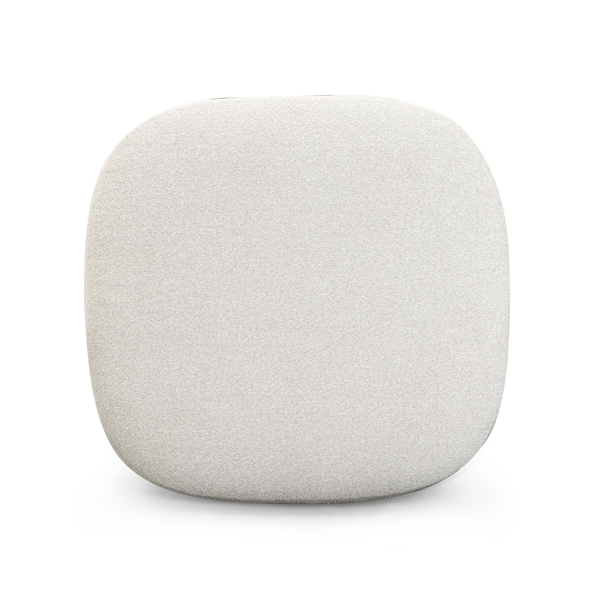 Domina Sugar Off-White Boucle Ottoman by TOV Furniture at Eve Furniture