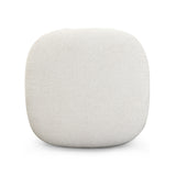 Domina Sugar Off-White Boucle Ottoman by TOV Furniture at Eve Furniture