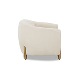 Lina Cream Performance Linen Accent Chair by TOV Furniture at Eve Furniture