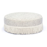 Tassy Tasseled Round Ottoman