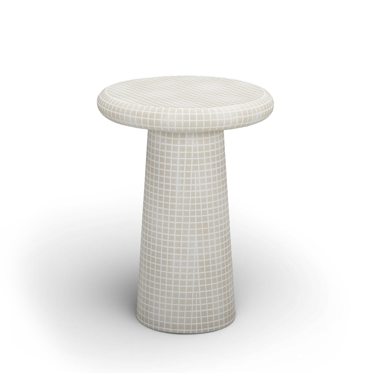 Monica Tiled Pattern Indoor/Outdoor Side Table by TOV Furniture at Eve Furniture