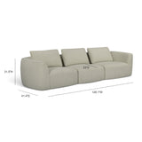 Noor 128" Sofa