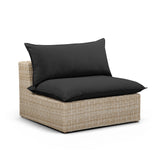 Cali Performance Fabric & Wicker Outdoor Armless Chair by TOV Furniture at Eve Furniture