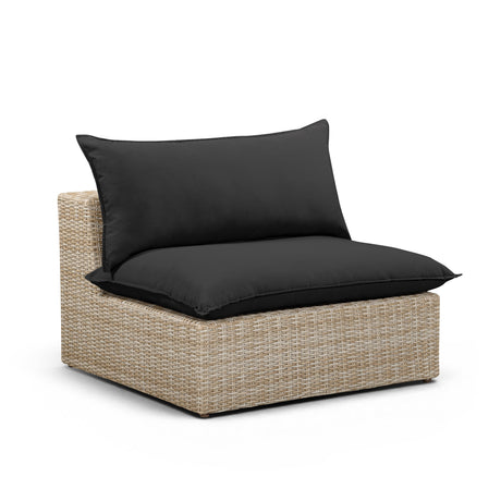 Cali Performance Fabric & Wicker Outdoor Armless Chair by TOV Furniture at Eve Furniture