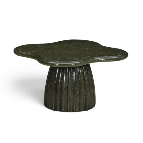 Addison 32" Green Concrete Indoor/Outdoor Coffee Table by TOV Furniture at Eve Furniture