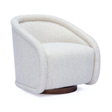 Clarke Cream Performance Boucle Swivel Accent Chair