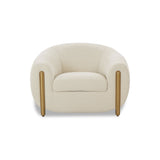 Lina Cream Performance Linen Accent Chair by TOV Furniture at Eve Furniture