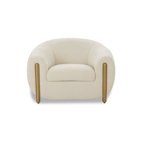 Lina Cream Performance Linen Accent Chair by TOV Furniture at Eve Furniture