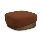 Domina Autumn Red Boucle Ottoman by TOV Furniture at Eve Furniture