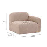 Gorge Modular Corner Chair by TOV Furniture at Eve Furniture
