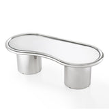 Sorya 51" Chrome Coffee Table by TOV Furniture at Eve Furniture