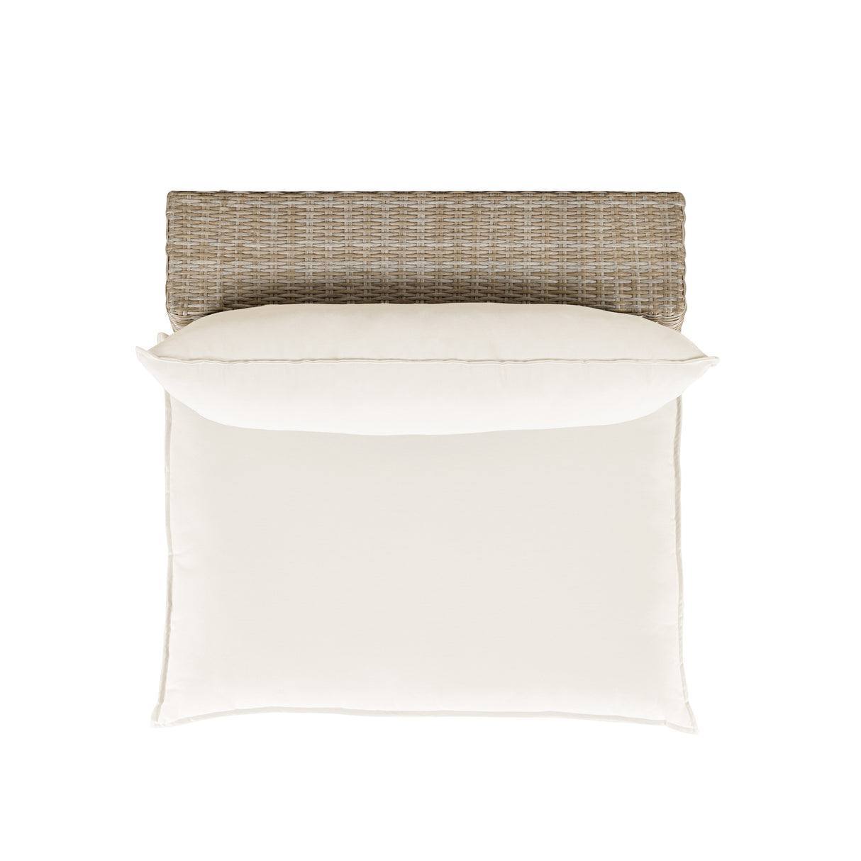 Cali Performance Fabric & Wicker Outdoor Armless Chair by TOV Furniture at Eve Furniture