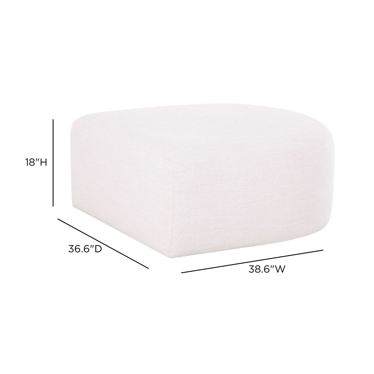 Gorge Ottoman by TOV Furniture at Eve Furniture
