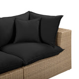 Cali 80" Performance Fabric & Wicker Outdoor Loveseat by TOV Furniture at Eve Furniture