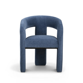 Malone Denim Blue Performance Fabric Dining Chair by TOV Furniture at Eve Furniture