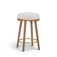 Oodle Cream Performance Vegan Mohair Light Walnut Counter Stool by TOV Furniture at Eve Furniture