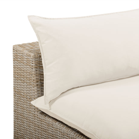Cali Performance Fabric & Wicker Outdoor Armless Chair by TOV Furniture at Eve Furniture
