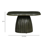 Addison 32" Green Concrete Indoor/Outdoor Coffee Table by TOV Furniture at Eve Furniture