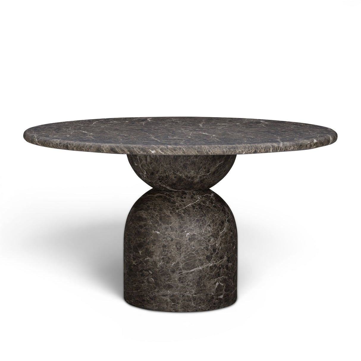 Cynthia 54" Dark Emperador Faux Marble Indoor/Outdoor Dining Table by TOV Furniture at Eve Furniture