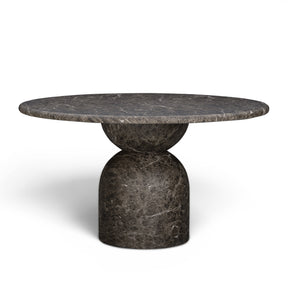 Cynthia 54" Dark Emperador Faux Marble Indoor/Outdoor Dining Table by TOV Furniture at Eve Furniture