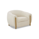 Lina Cream Performance Linen Accent Chair by TOV Furniture at Eve Furniture
