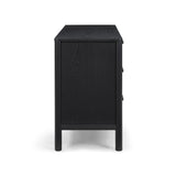 Tyra 62" Black Ash 6-Drawer Dresser
