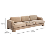 Halsey Textured Fabric Sofa