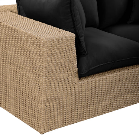 Cali 80" Performance Fabric & Wicker Outdoor Loveseat by TOV Furniture at Eve Furniture