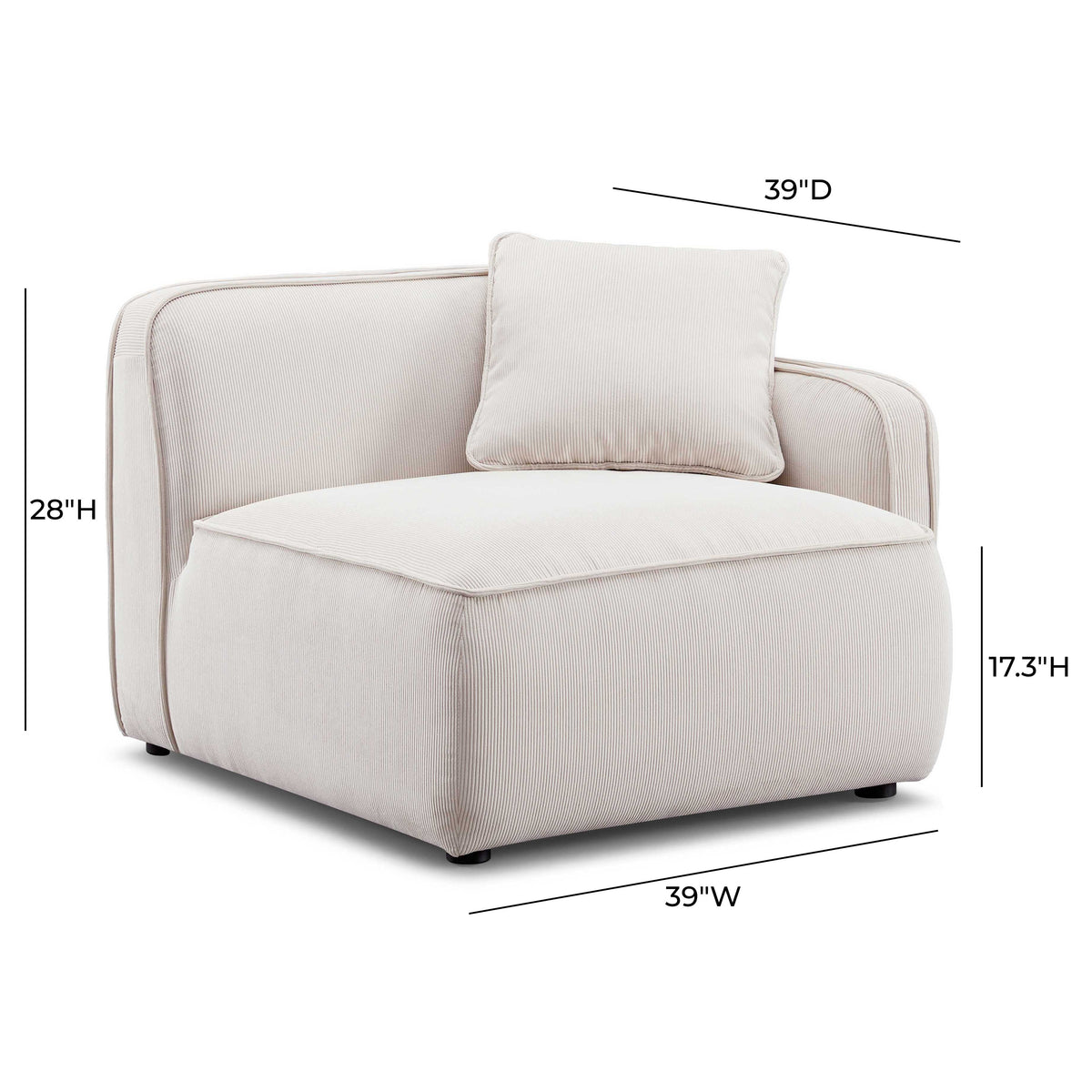 Travie Modular Corner Armchair
