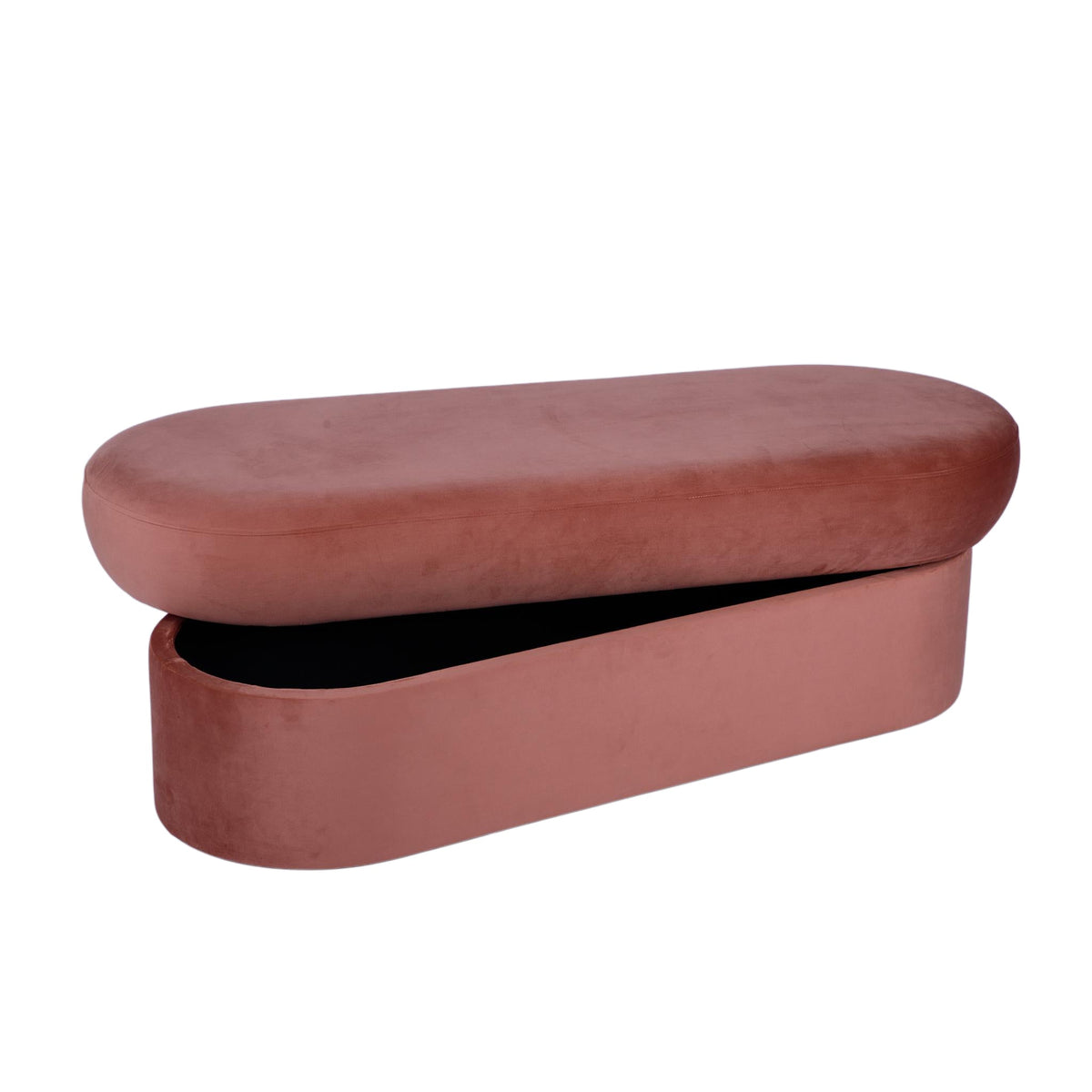Andrea Performance Velvet Storage Bench (31"-50")