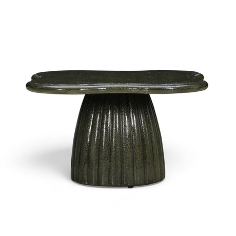 Addison 32" Green Concrete Indoor/Outdoor Coffee Table by TOV Furniture at Eve Furniture