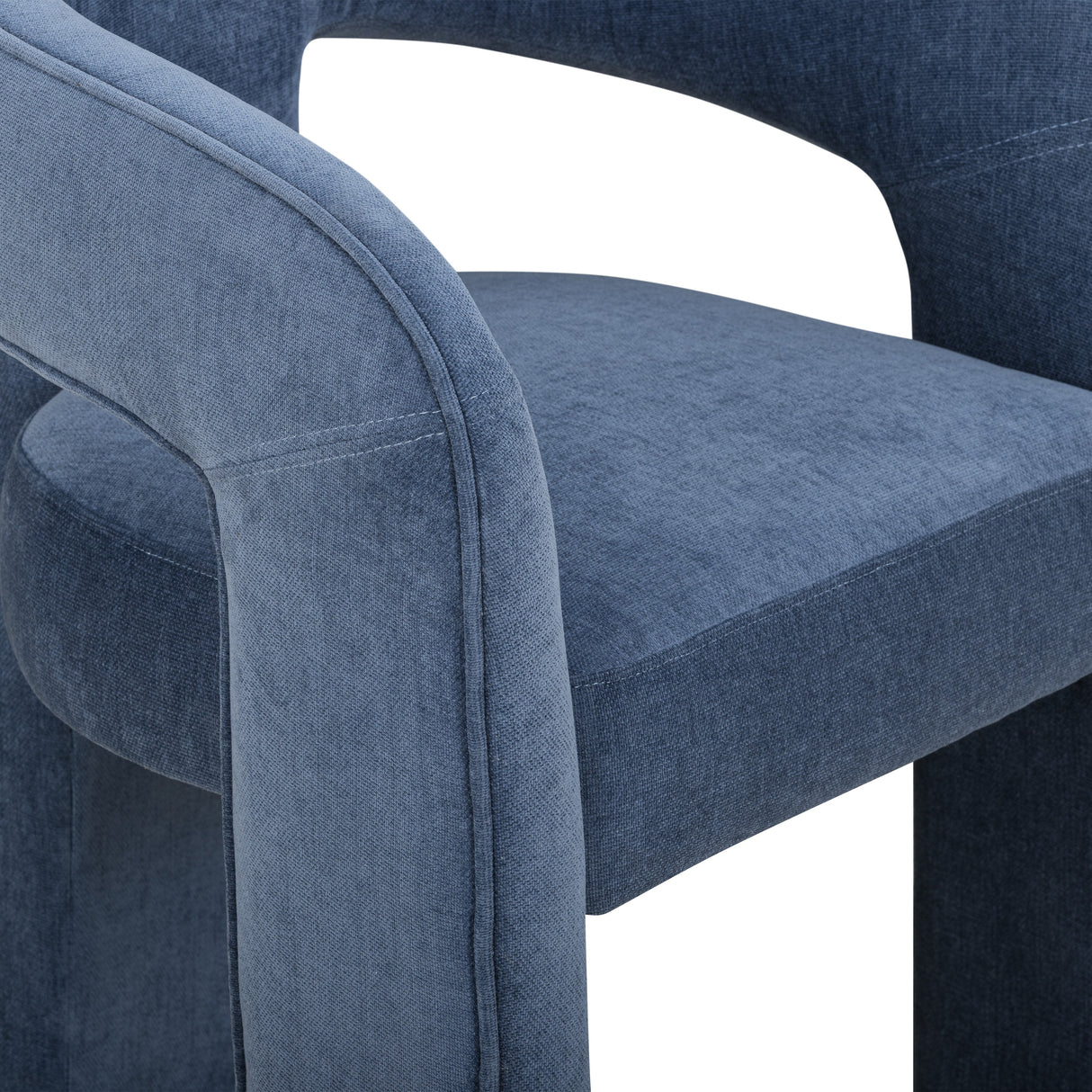 Malone Denim Blue Performance Fabric Dining Chair by TOV Furniture at Eve Furniture