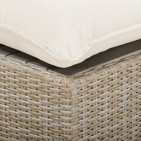 Cali 4-Piece Performance Fabric & Wicker Outdoor Sectional by TOV Furniture at Eve Furniture