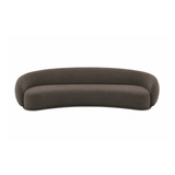 Kendall 120" Java Brown Textured Chenille Sofa