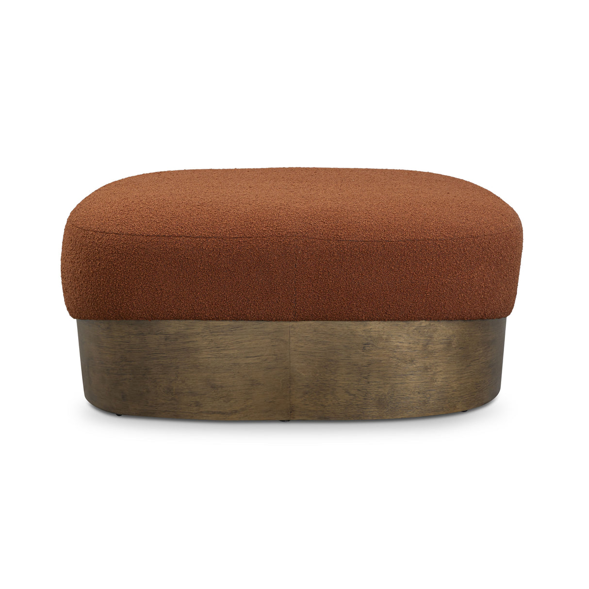 Domina Autumn Red Boucle Ottoman by TOV Furniture at Eve Furniture