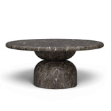 Cynthia 36" Dark Emperador Faux Marble Indoor/Outdoor Coffee Table by TOV Furniture at Eve Furniture