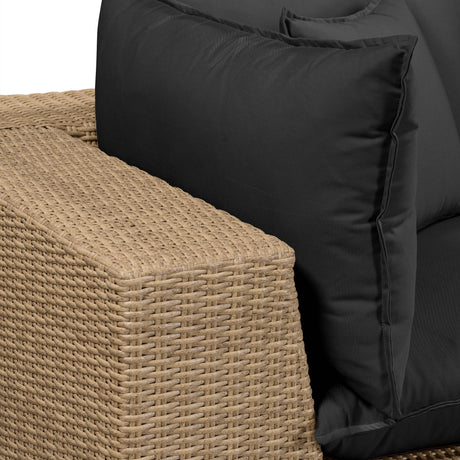 Cali 80" Performance Fabric & Wicker Outdoor Loveseat by TOV Furniture at Eve Furniture