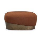 Domina Autumn Red Boucle Ottoman by TOV Furniture at Eve Furniture