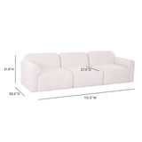 Gorge 116" Modular Sofa by TOV Furniture at Eve Furniture