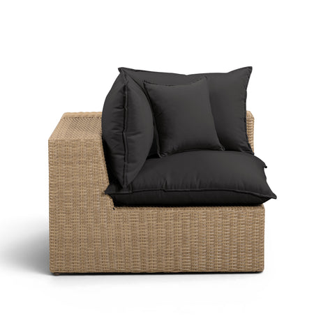 Cali Performance Fabric & Wicker Outdoor Corner Chair by TOV Furniture at Eve Furniture