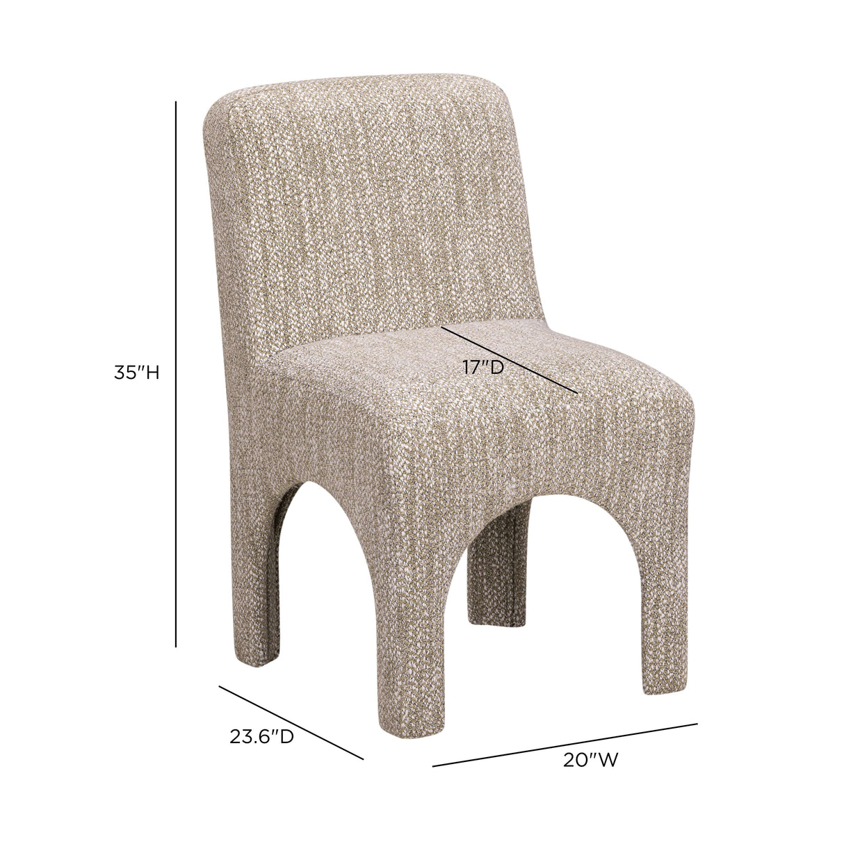 Tomlin Performance Chenille Dining Chair by TOV Furniture at Eve Furniture