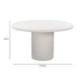 Billy 54" Concrete Terrazzo Indoor/Outdoor Dining Table by TOV Furniture at Eve Furniture