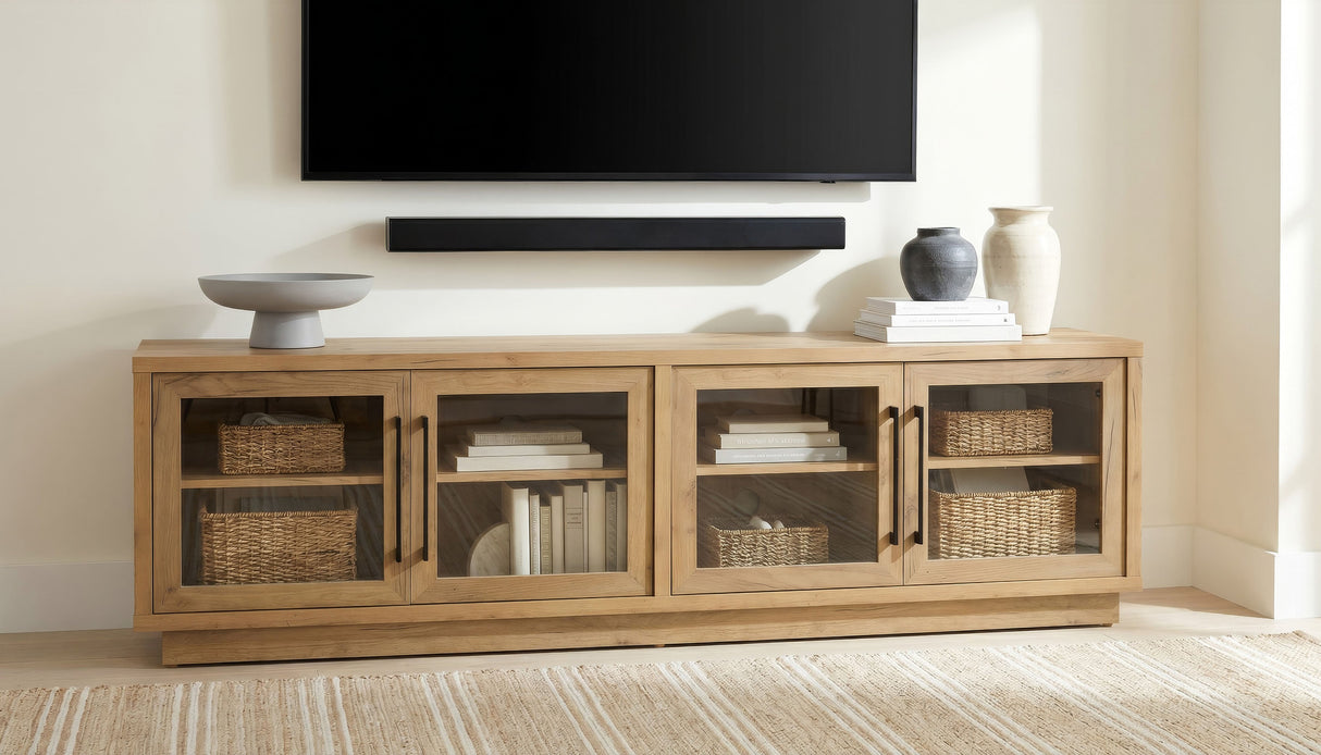 Medina Golden Oak Tv Stand by Coaster at Eve Furniture