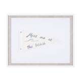 Meet Me at The Beach by Mercana Studio Hand Embellished Textured Framed Art Print Matted under Glass by Mercana at Eve Furniture
