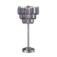 Meg Black/Chrome Table Lamp by Furniture of America at Eve Furniture