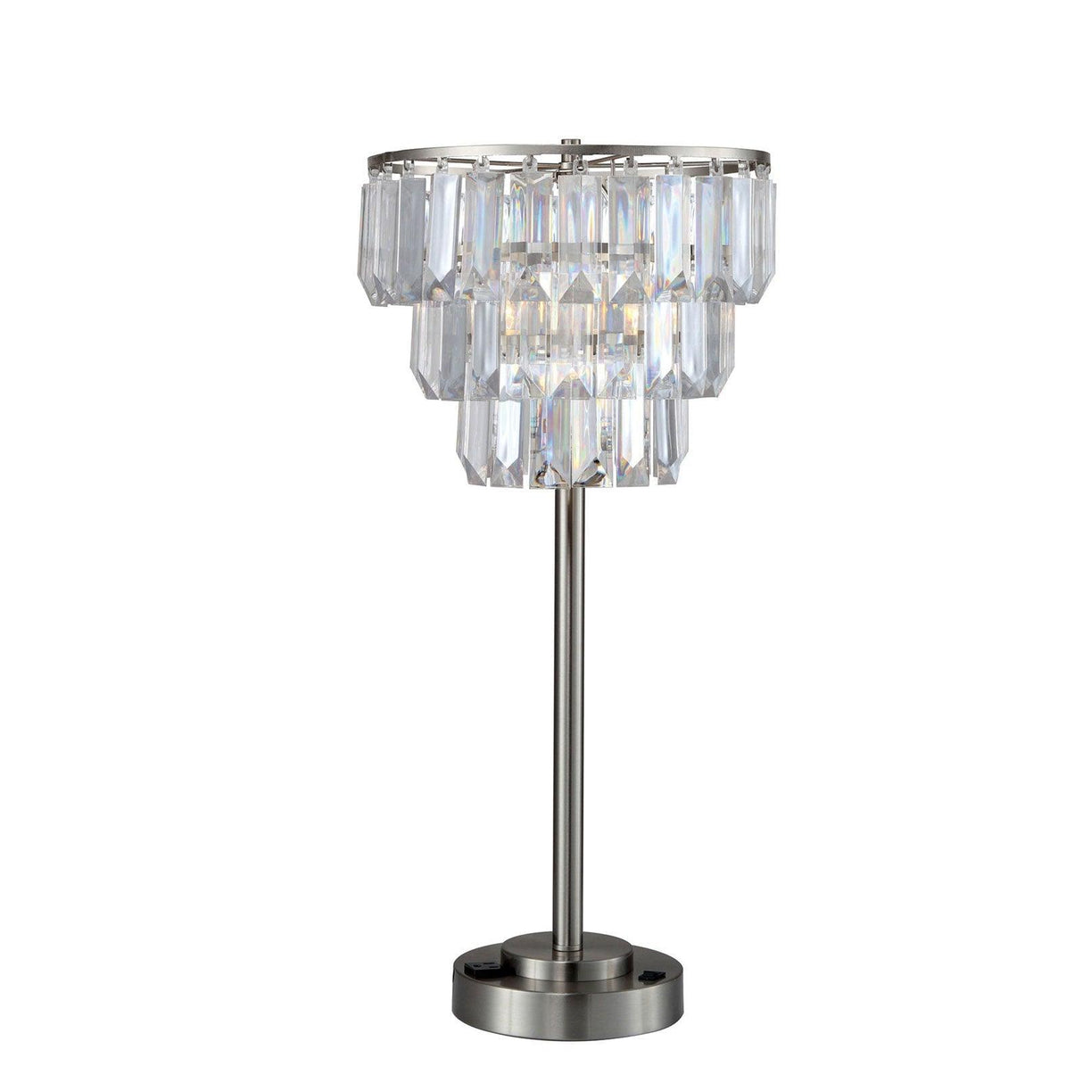 Meg Clear Table Lamp by Furniture of America at Eve Furniture