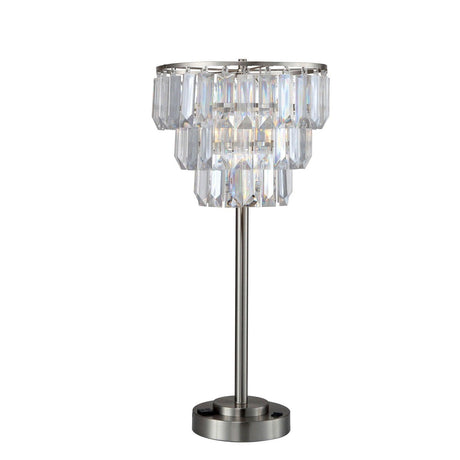 Meg Clear Table Lamp by Furniture of America at Eve Furniture